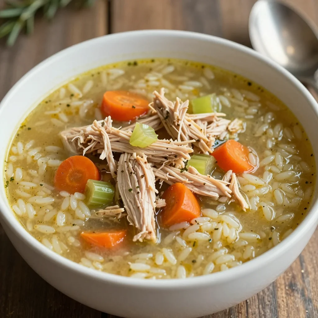 Slow Cooker Chicken and Rice Soup for January Classic Comfort