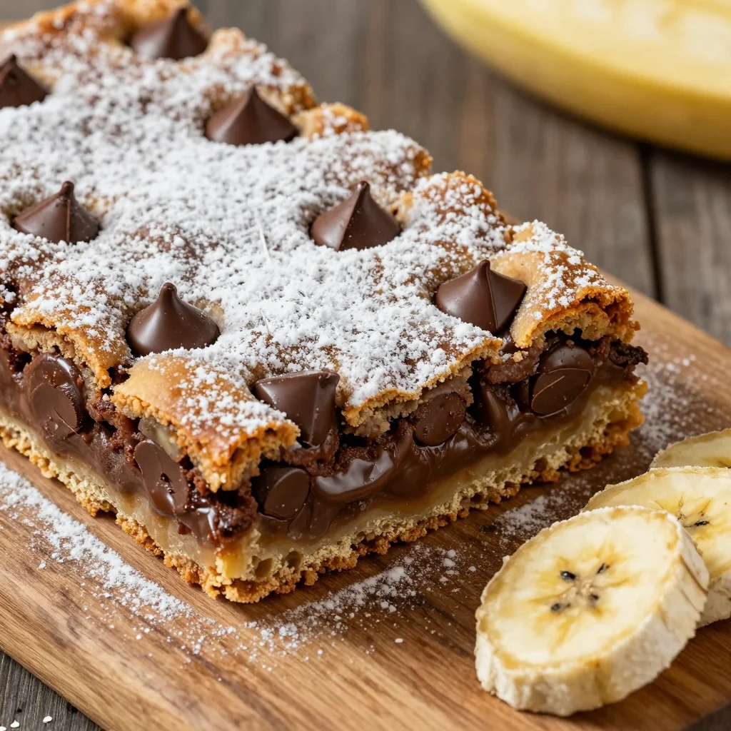 Melt in Your Mouth Chocolate Chip Banana Bars