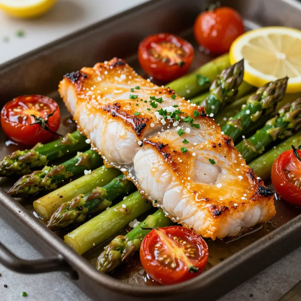 Easy Sheet Pan Cod and Asparagus for Dinner