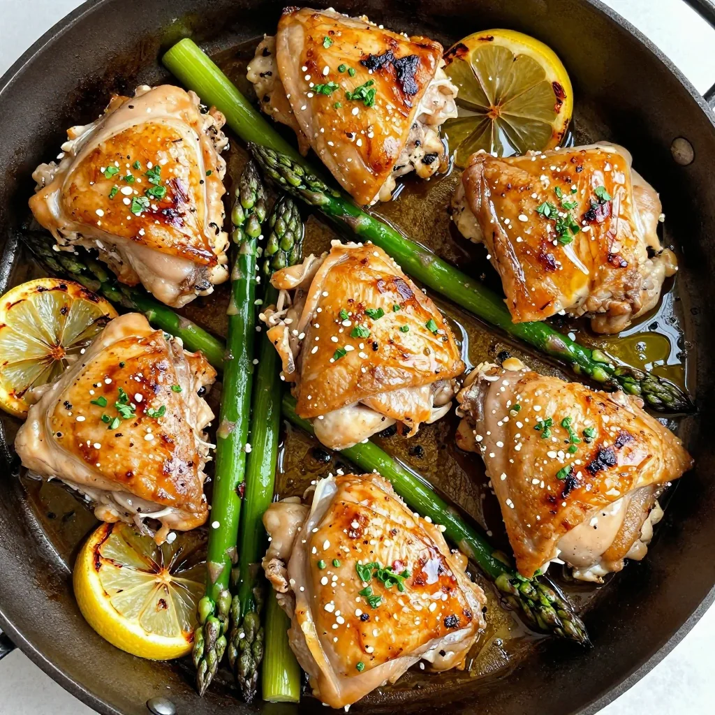 Clean Eating Lemon Chicken and Asparagus Sheet Pan