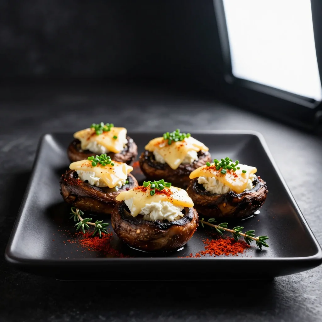 Stuffed Mushrooms with Sausage and Cream Cheese