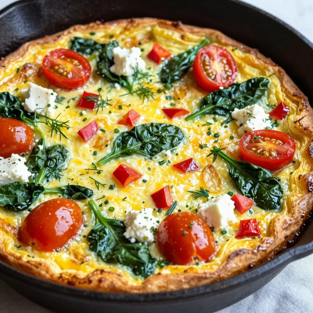 Fluffy Egg White Frittata for Weight Loss Breakfast Wins