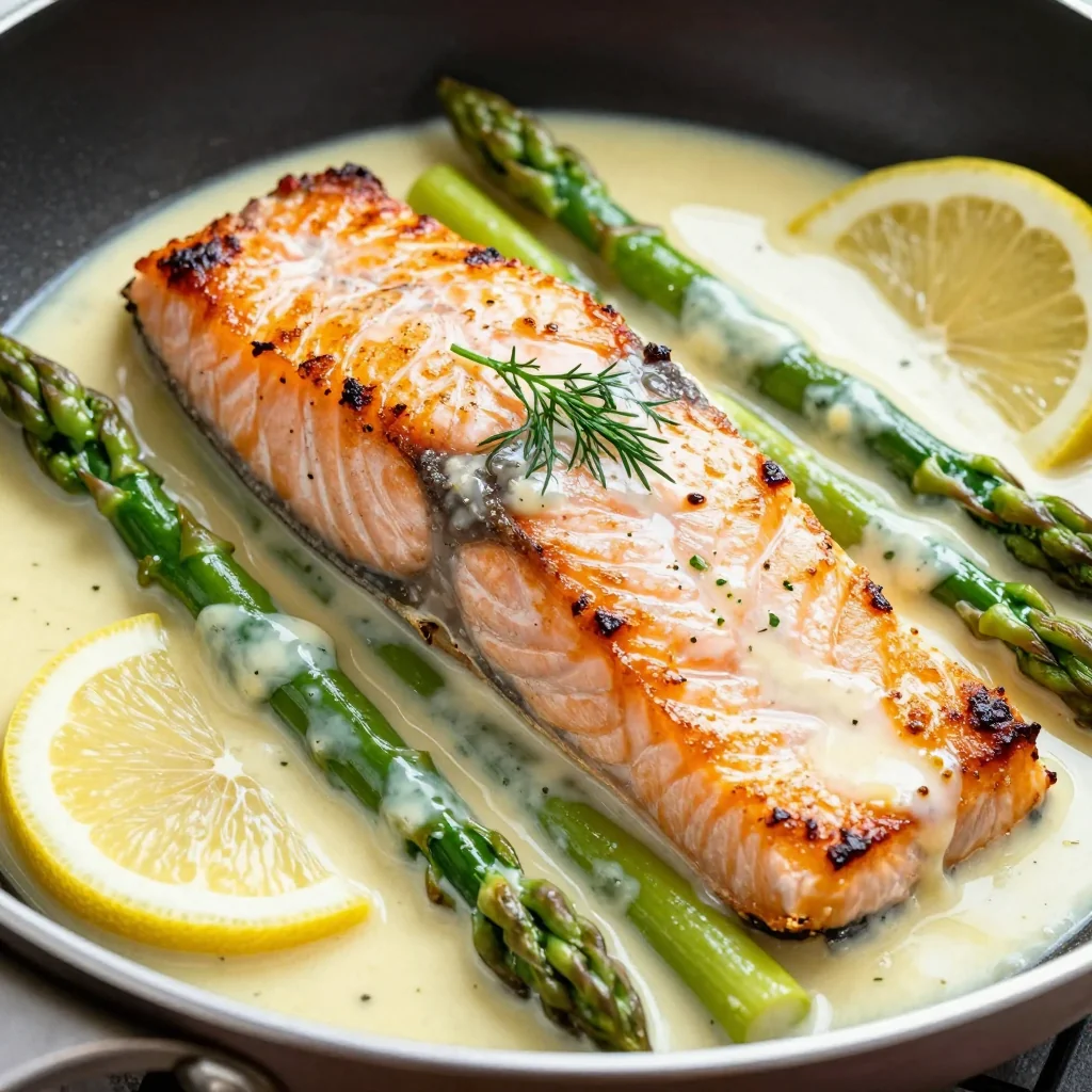 One Skillet Creamy Lemon Butter Salmon for a Showstopper Dinner