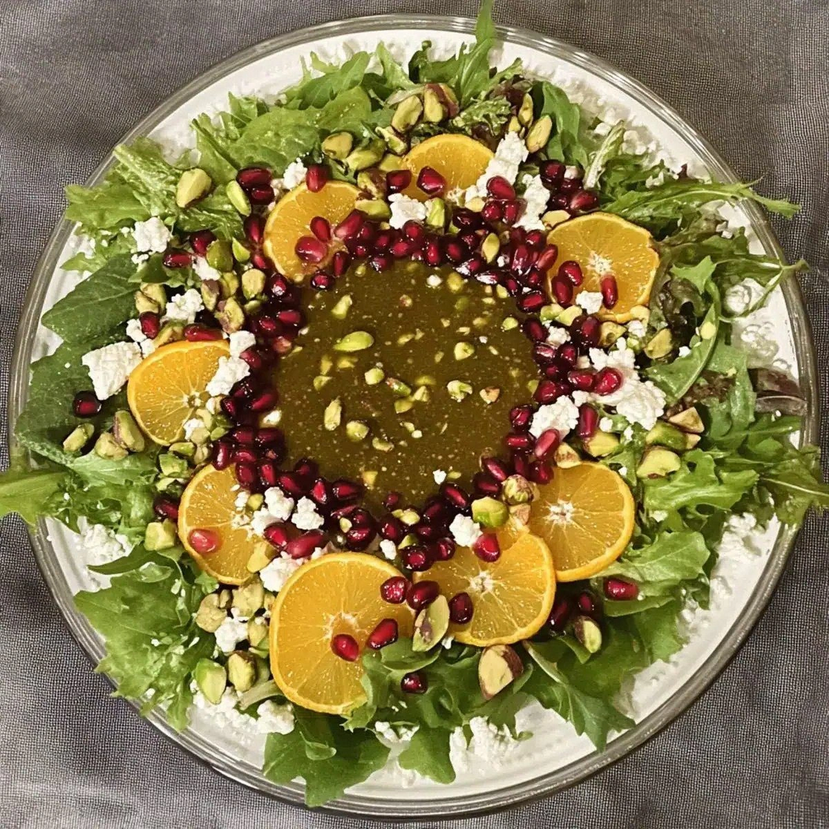 Festive Christmas Salad with Citrus Vinaigrette Delight