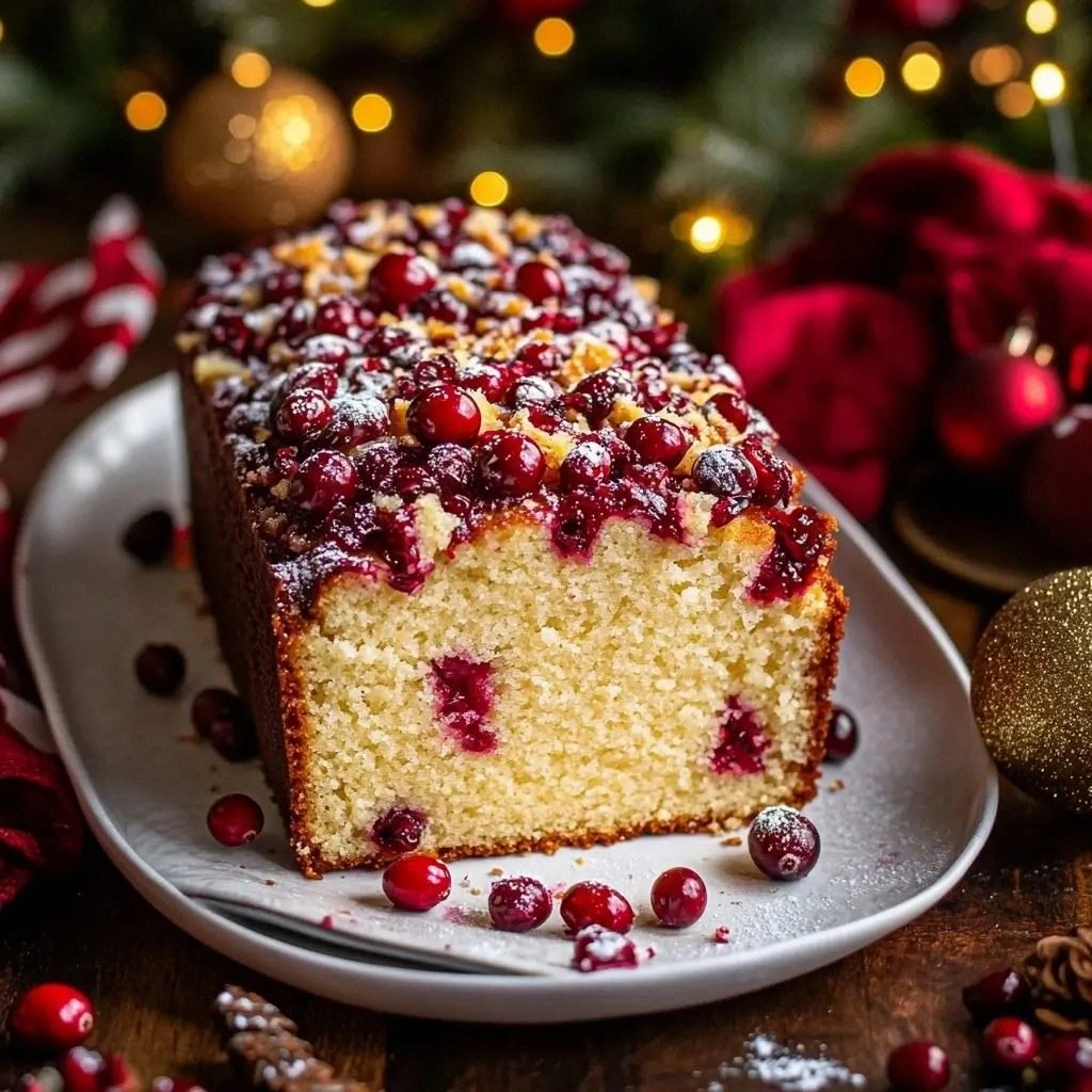 Festive Cranberry Pound Cake R