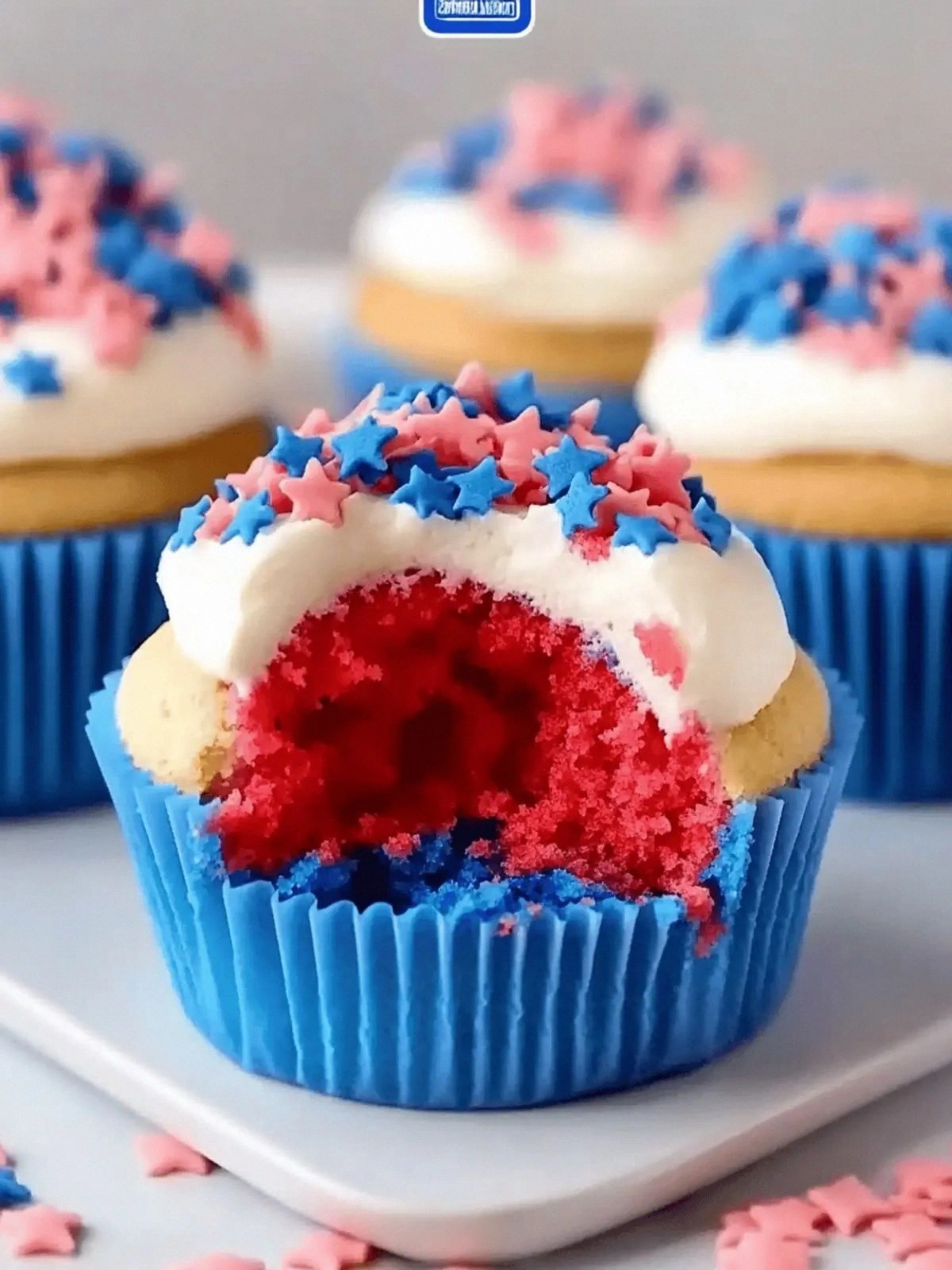 Festive Red White and Blue Cup
