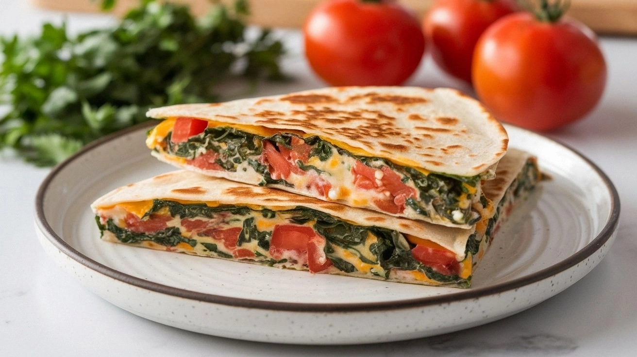 Feta and Spinach Quesadillas R