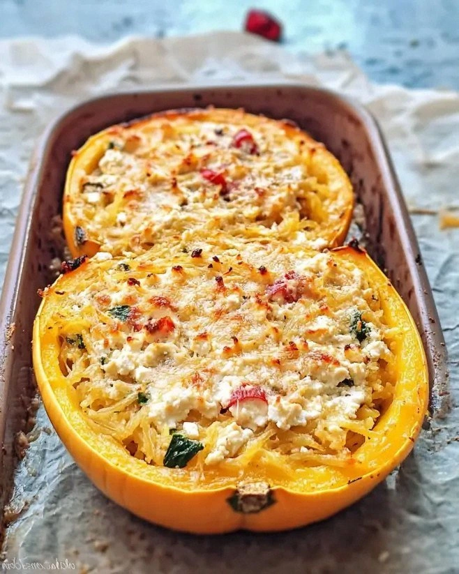 Feta and Spinach Spaghetti Squash Bake: A Healthier Delight!