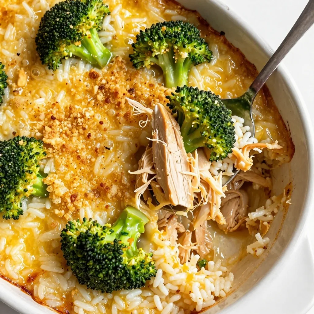 Creamy Chicken and Broccoli Casserole with Rice
