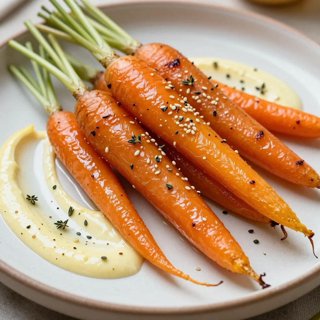 creamy lemon roasted carrots and parsnips for light winter dinners