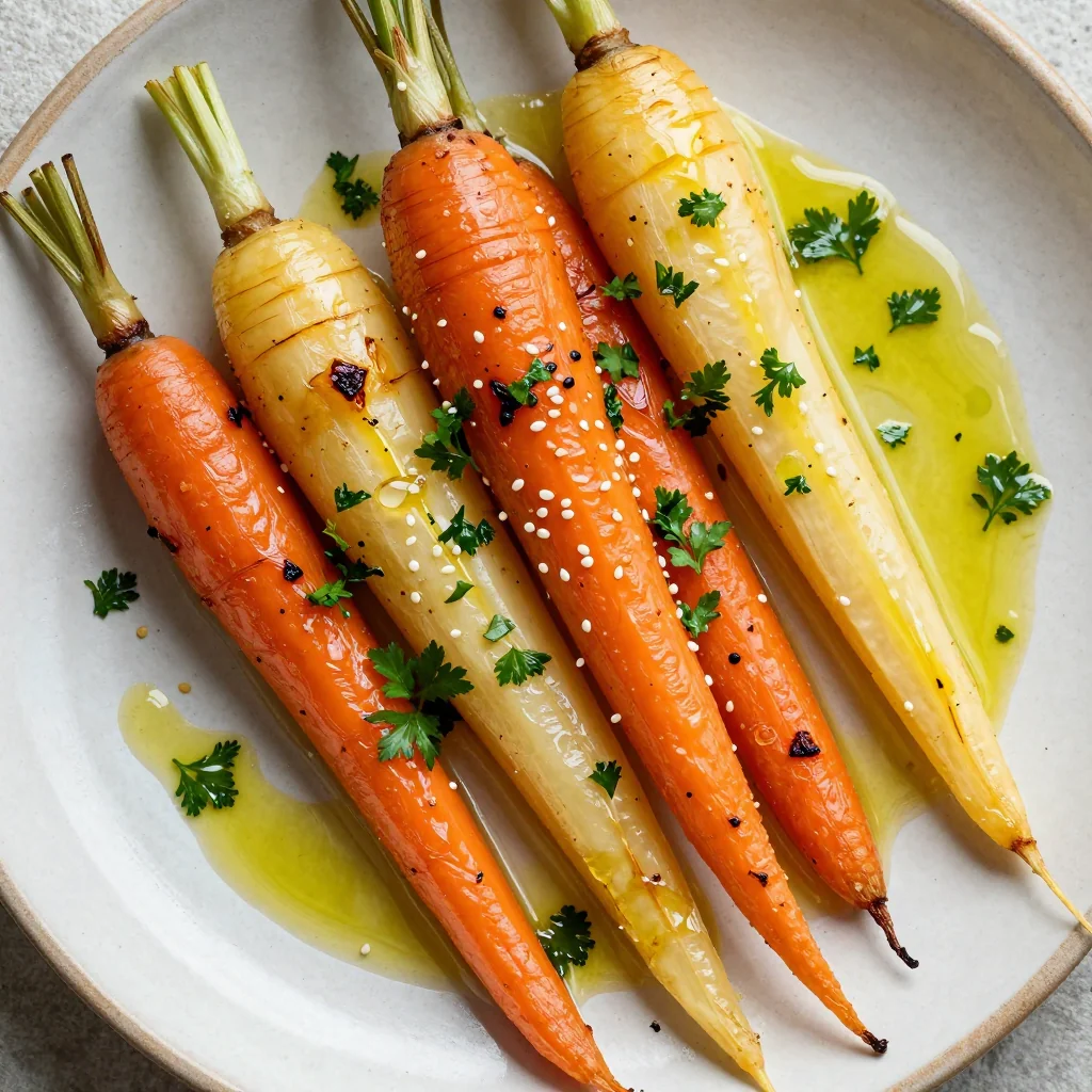 warm lemon garlic roasted carrots and parsnips for clean january meals