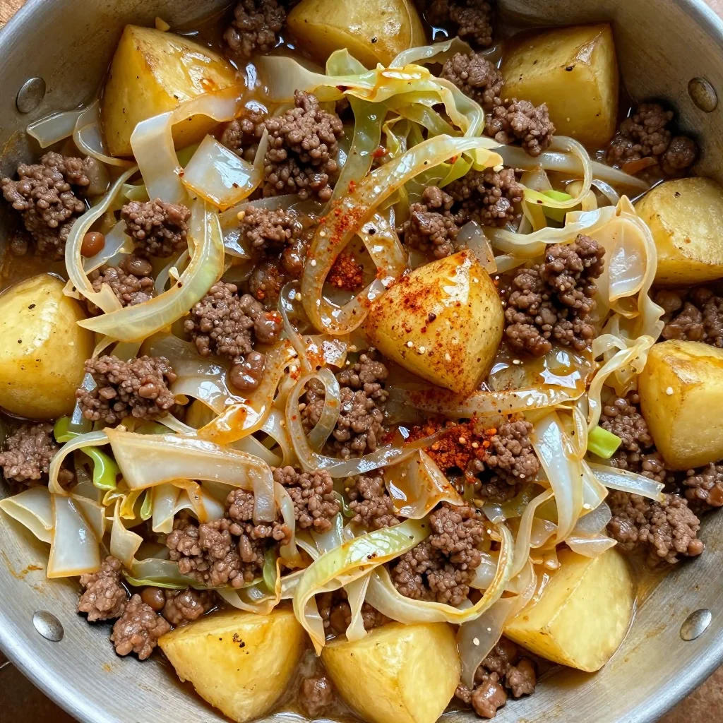 Budget Beef and Cabbage for Pantry Clean Out