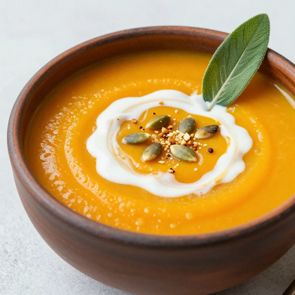 Creamy Butternut Squash and Apple Soup for Winter Detox