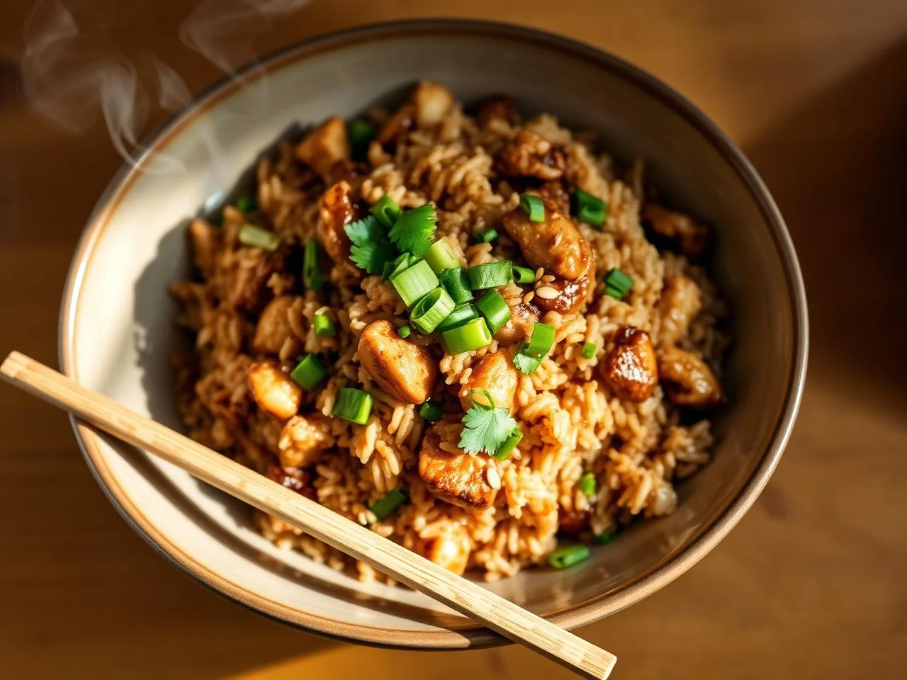 Filipino Chicken Adobo Fried Rice