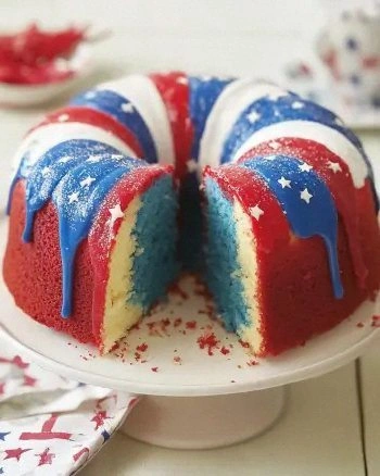 Firecracker Red, White, and Blue Cake Recipe Revealed!