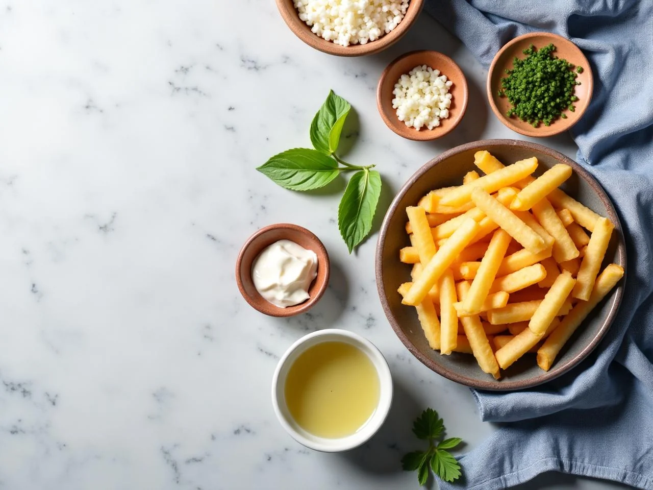 Ingredients for Fish and Chips