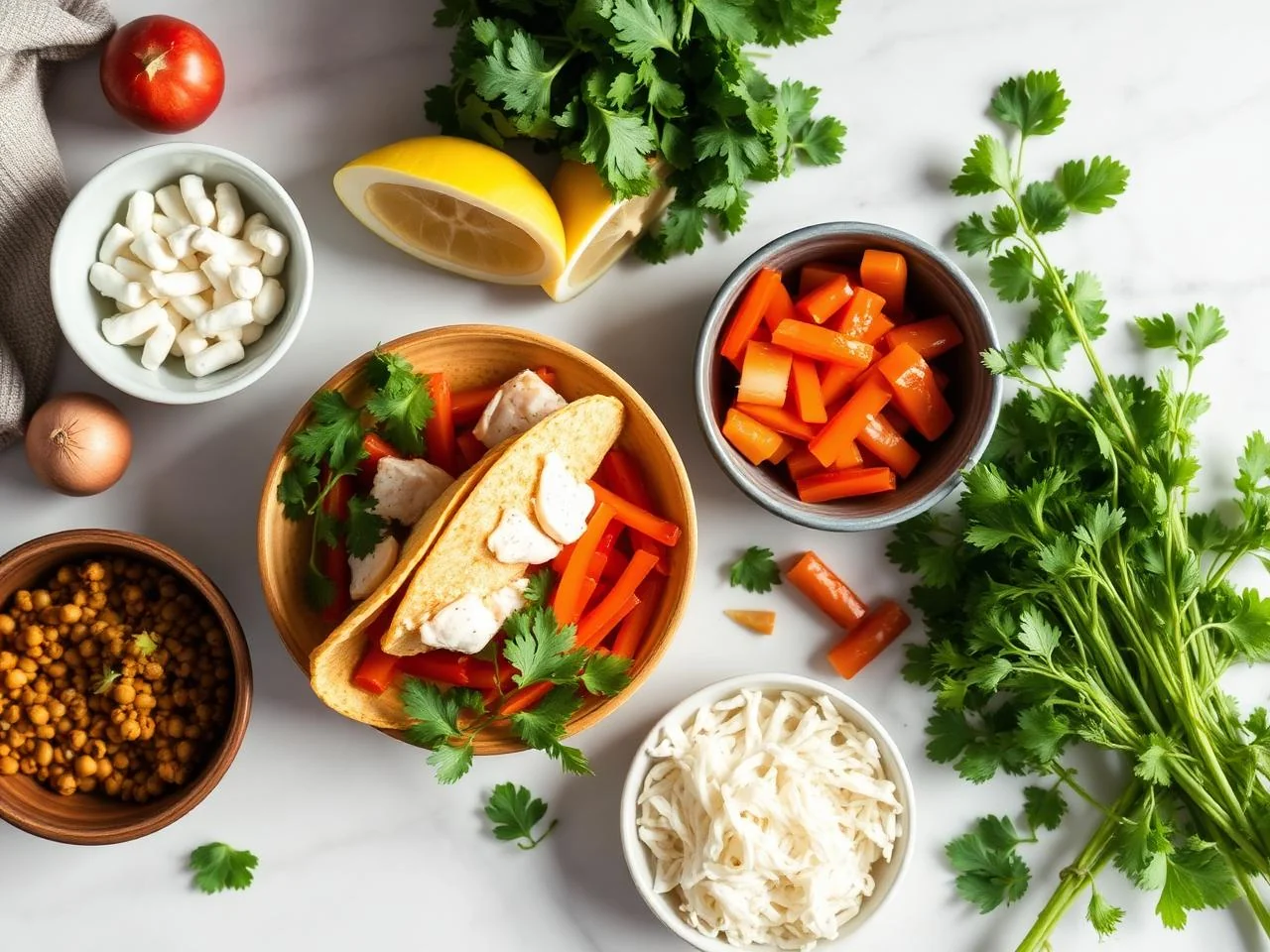 Ingredients for Fish Tacos