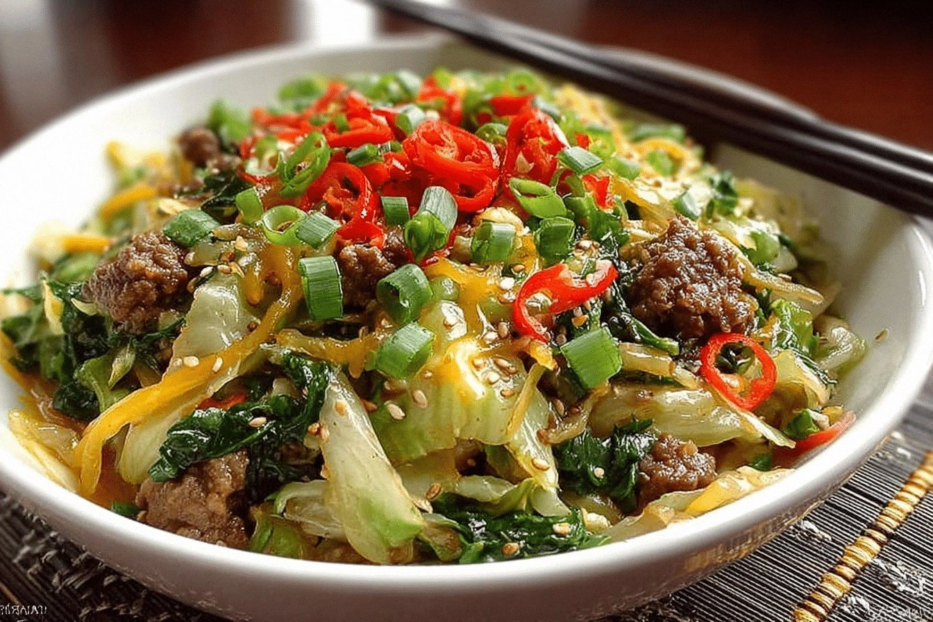 Flavorful Chinese Ground Beef 