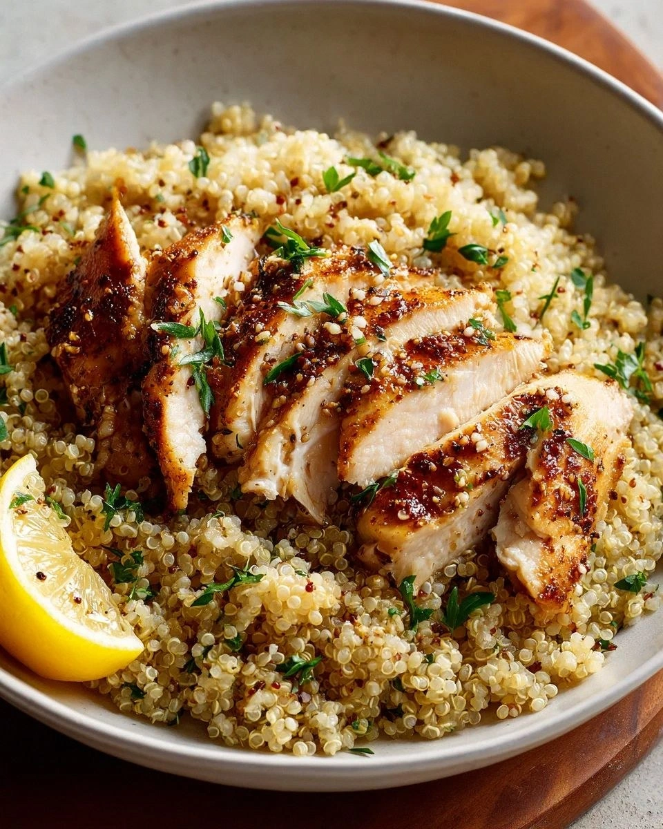 Flavorful Easy Garlic Lemon Chicken Quinoa Recipe Delight!
