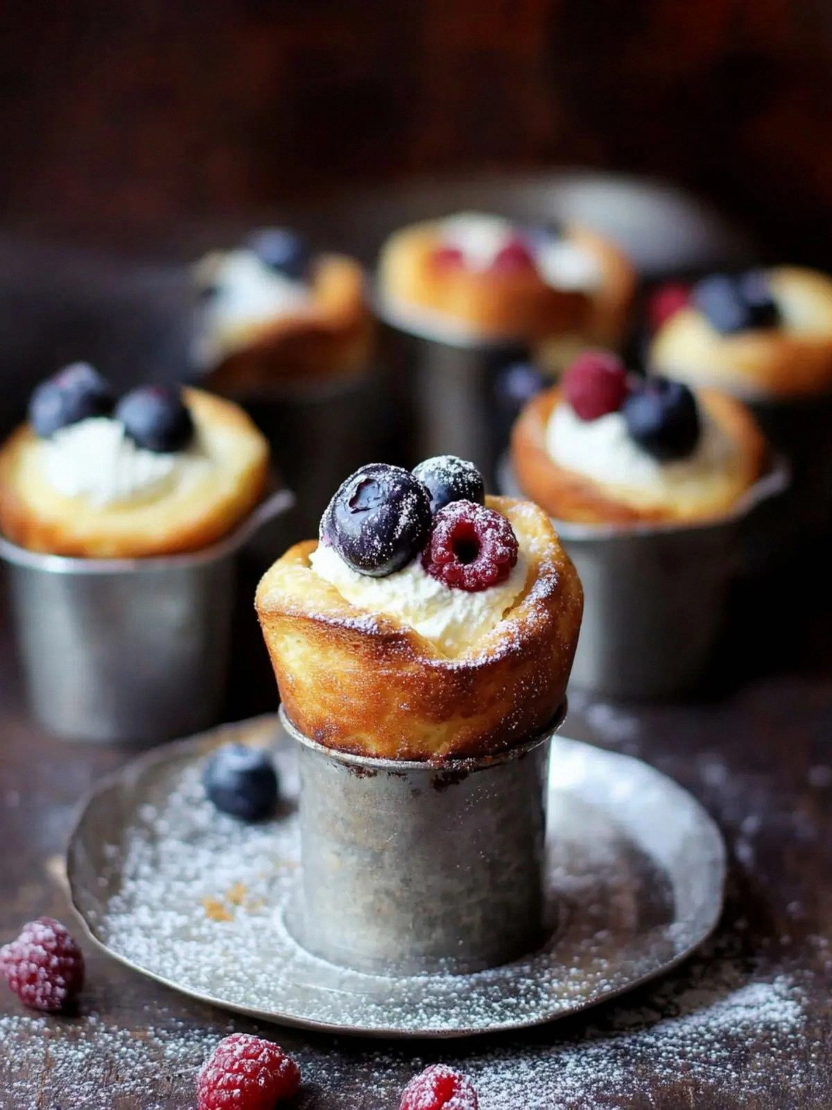 Fluffy Blueberry and Raspberry