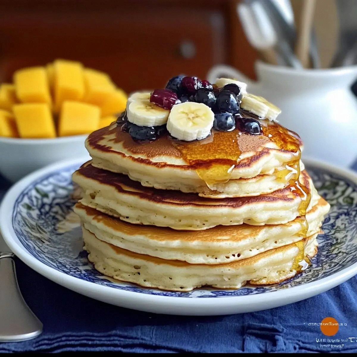 Fluffy Coconut Cream Pancakes for a Tropical Morning Delight