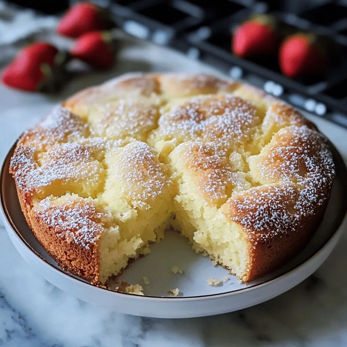 Fluffy French Butter Cake: Simple Bliss in Every Bite