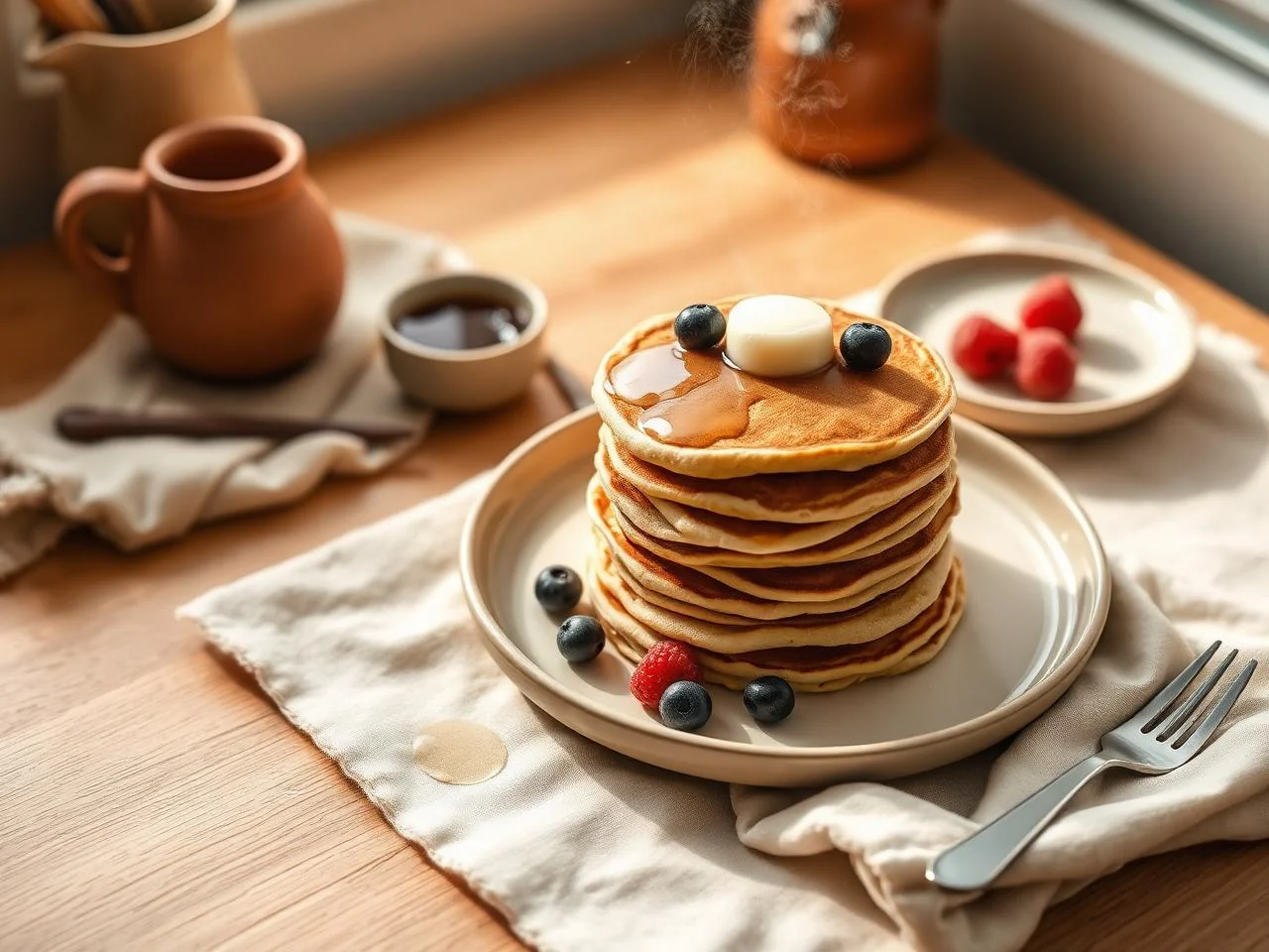 Fluffy Pancake Stack