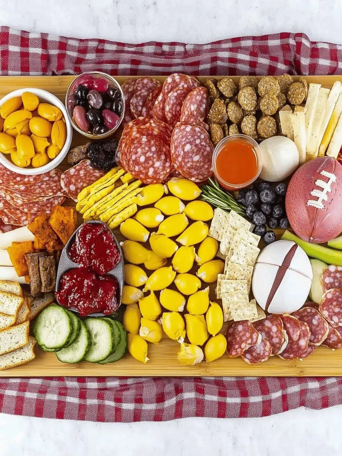 Football Charcuterie Board: Ga