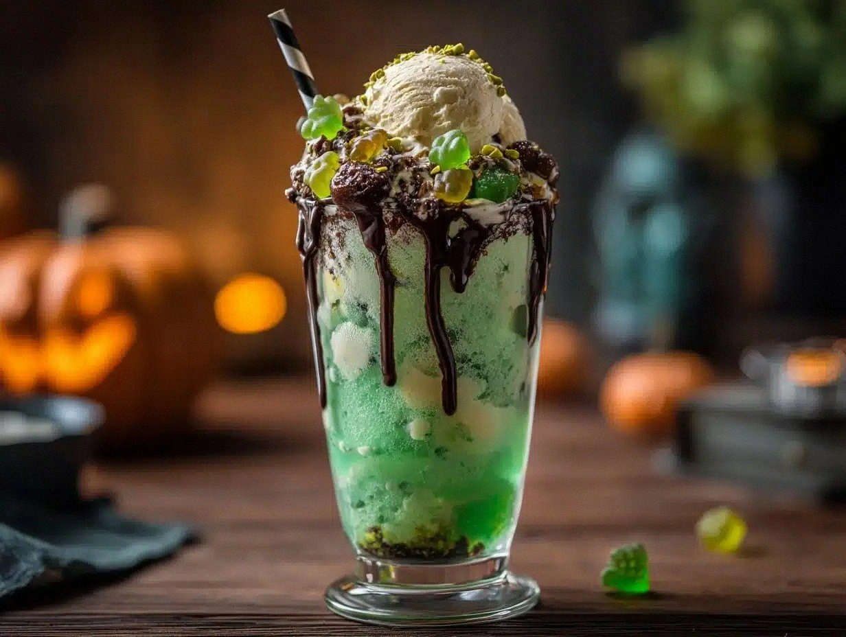 Frankensteins Float Recipe Perfect for Halloween Parties