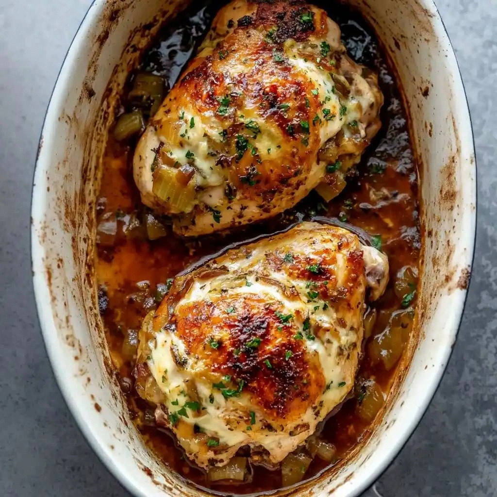 French Onion Stuffed Chicken R