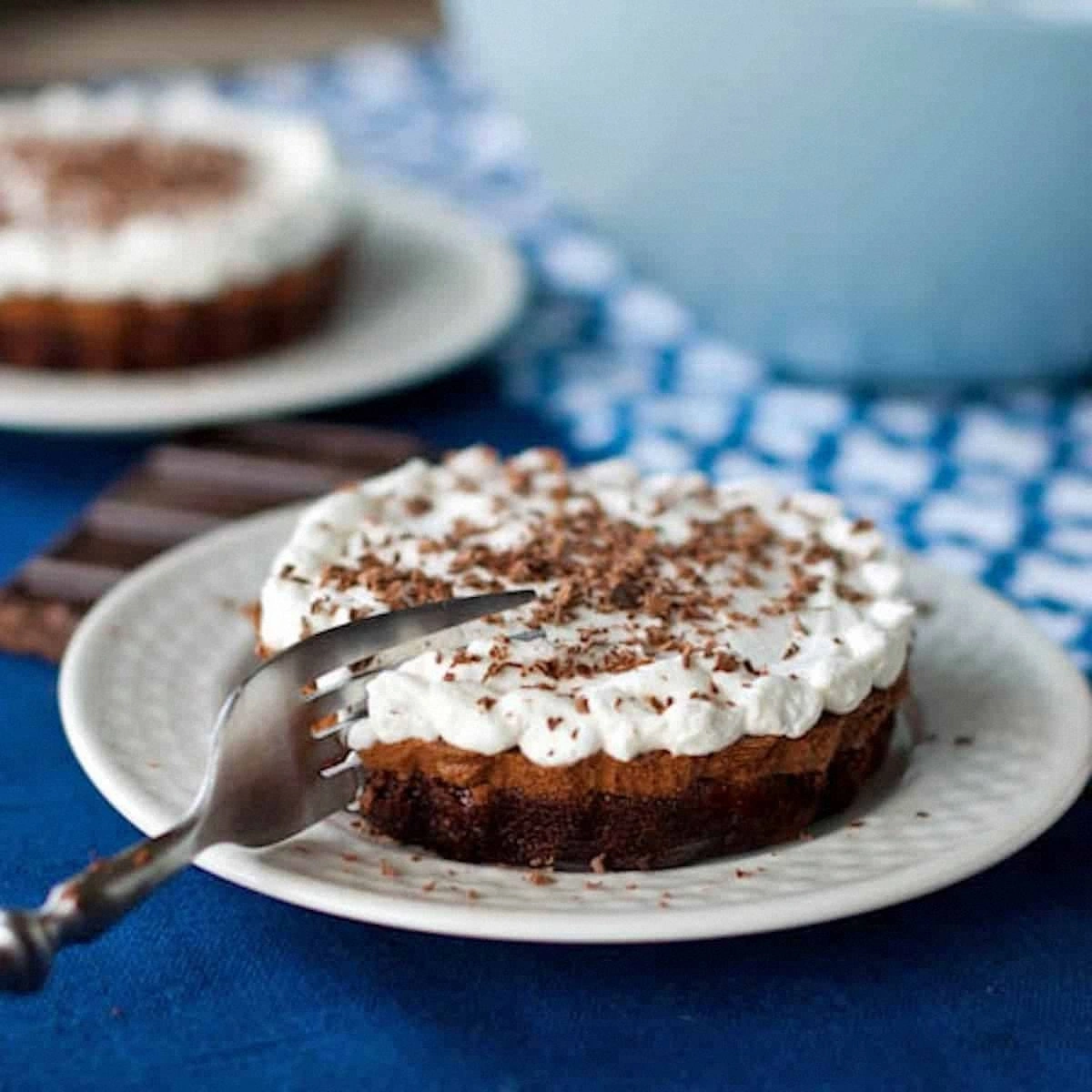 French Silk Brownie Pie