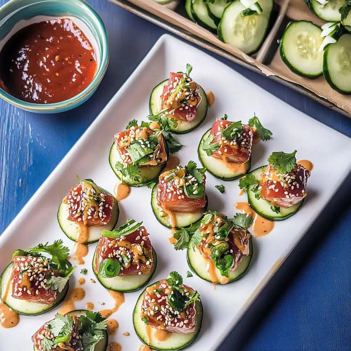 Fresh Ahi Tuna Poke Bites with Spicy Mayo Delight