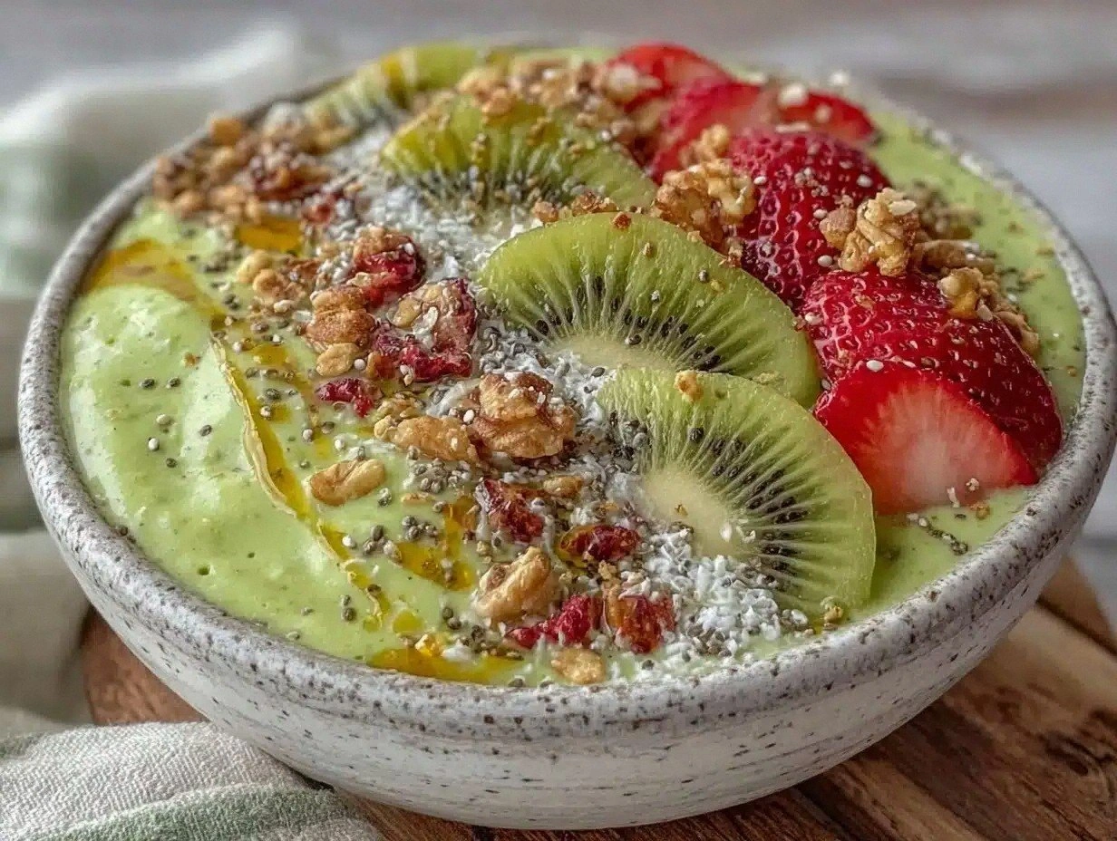 Fresh Green Protein Smoothie Bowl Recipe Easy Healthy Breakfast Boost