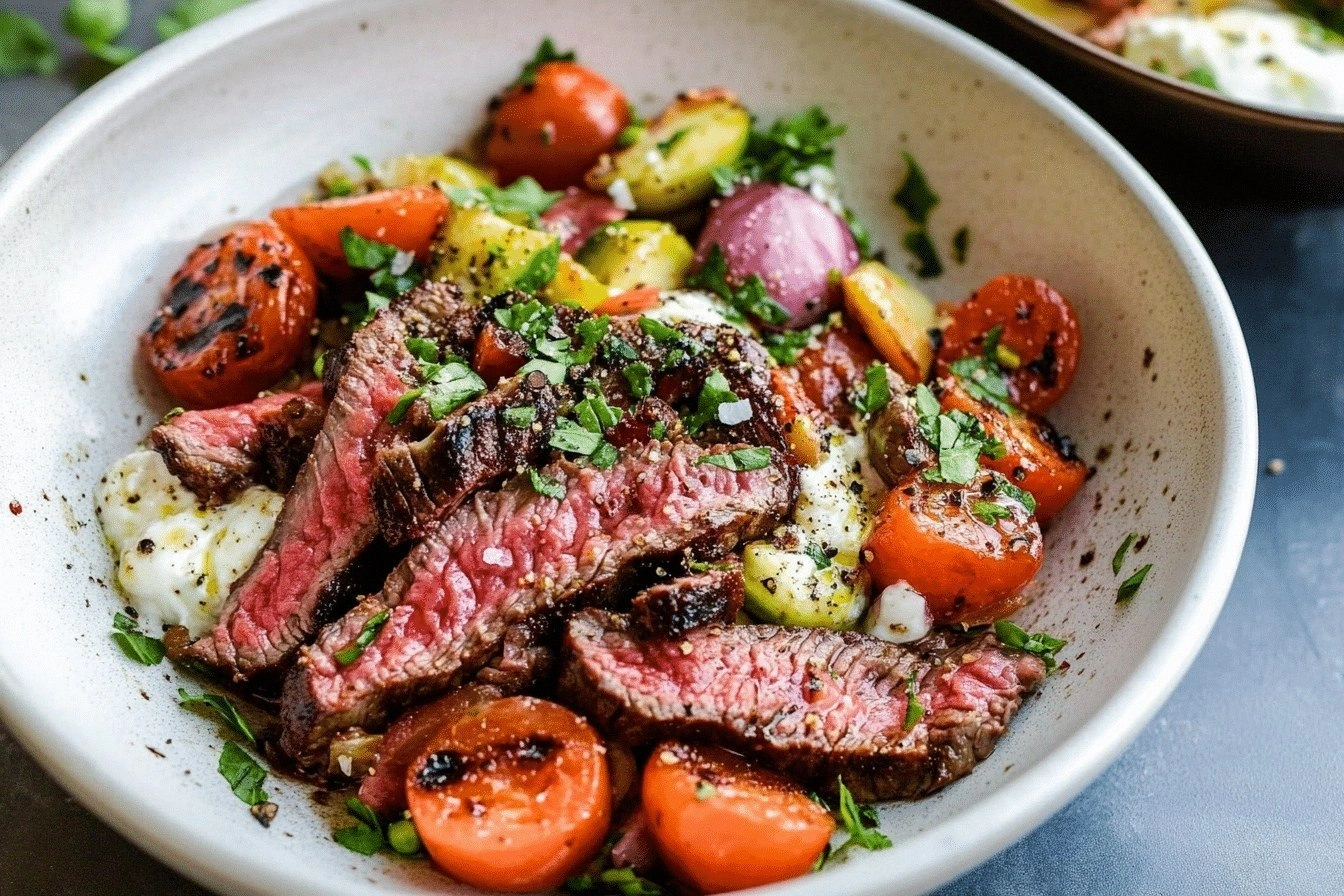 Fresh Mediterranean Steak Bowl