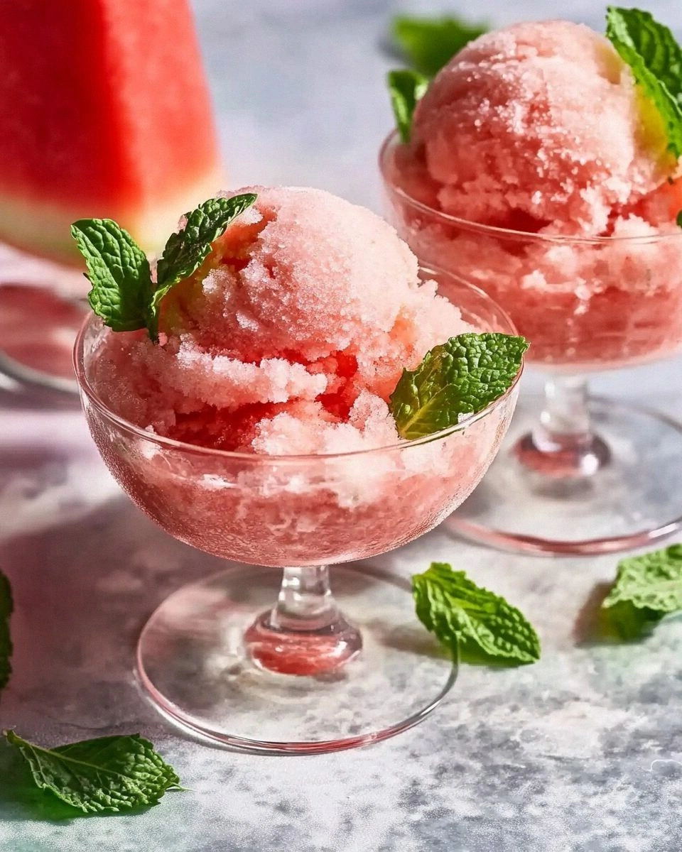 Fresh Mint Ice Cream with Salt