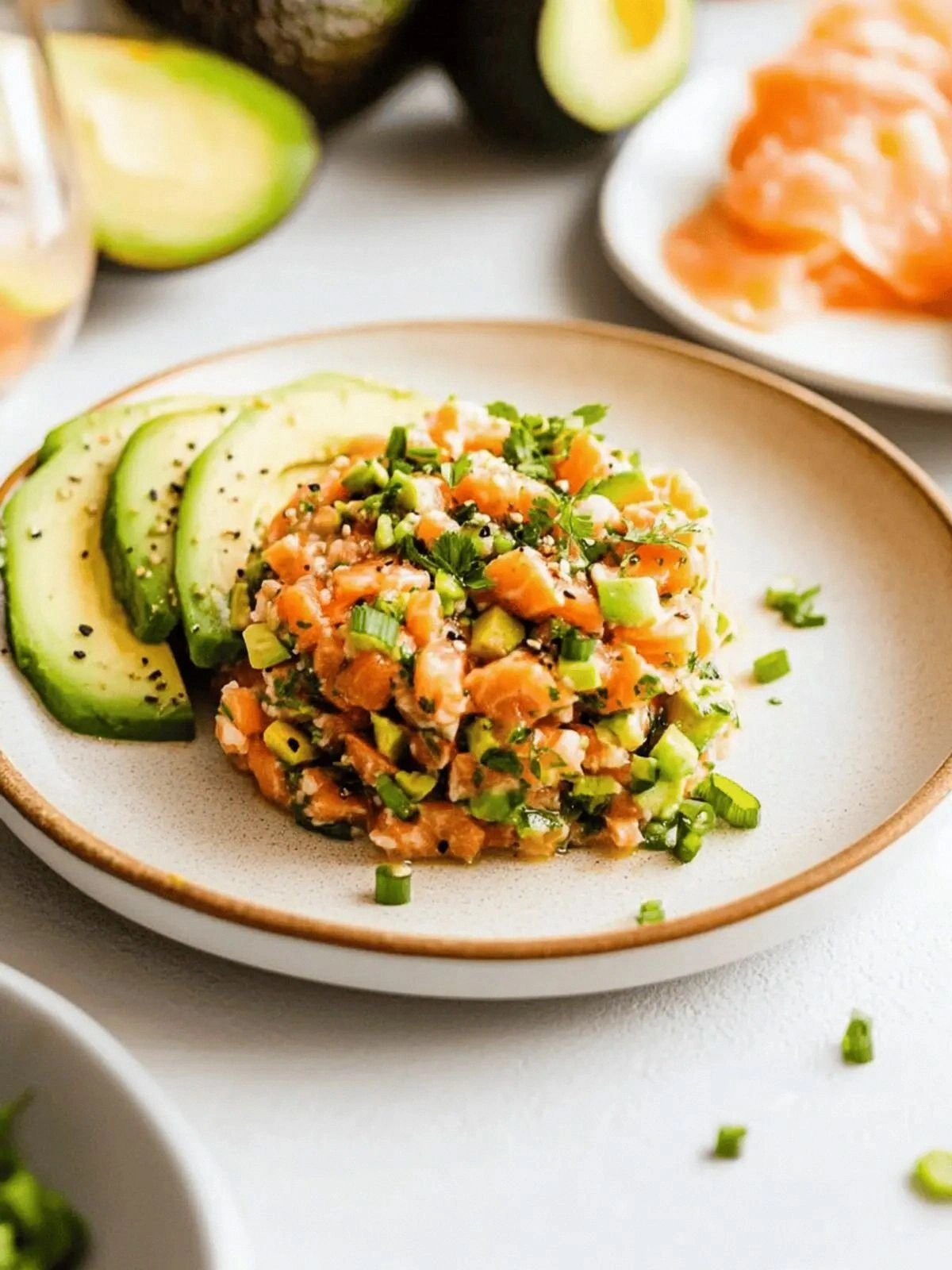 Fresh Salmon Tartare with Avoc