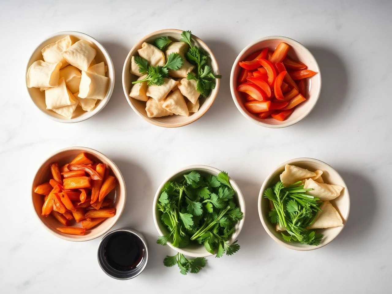 Ingredients for Fried Wontons