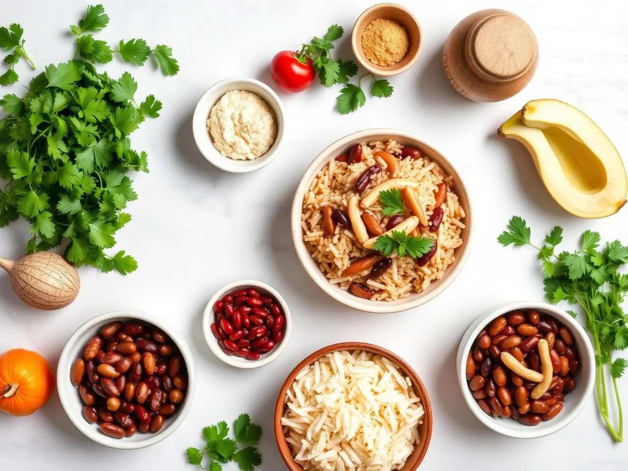 Ingredients for Frijoles Refritos