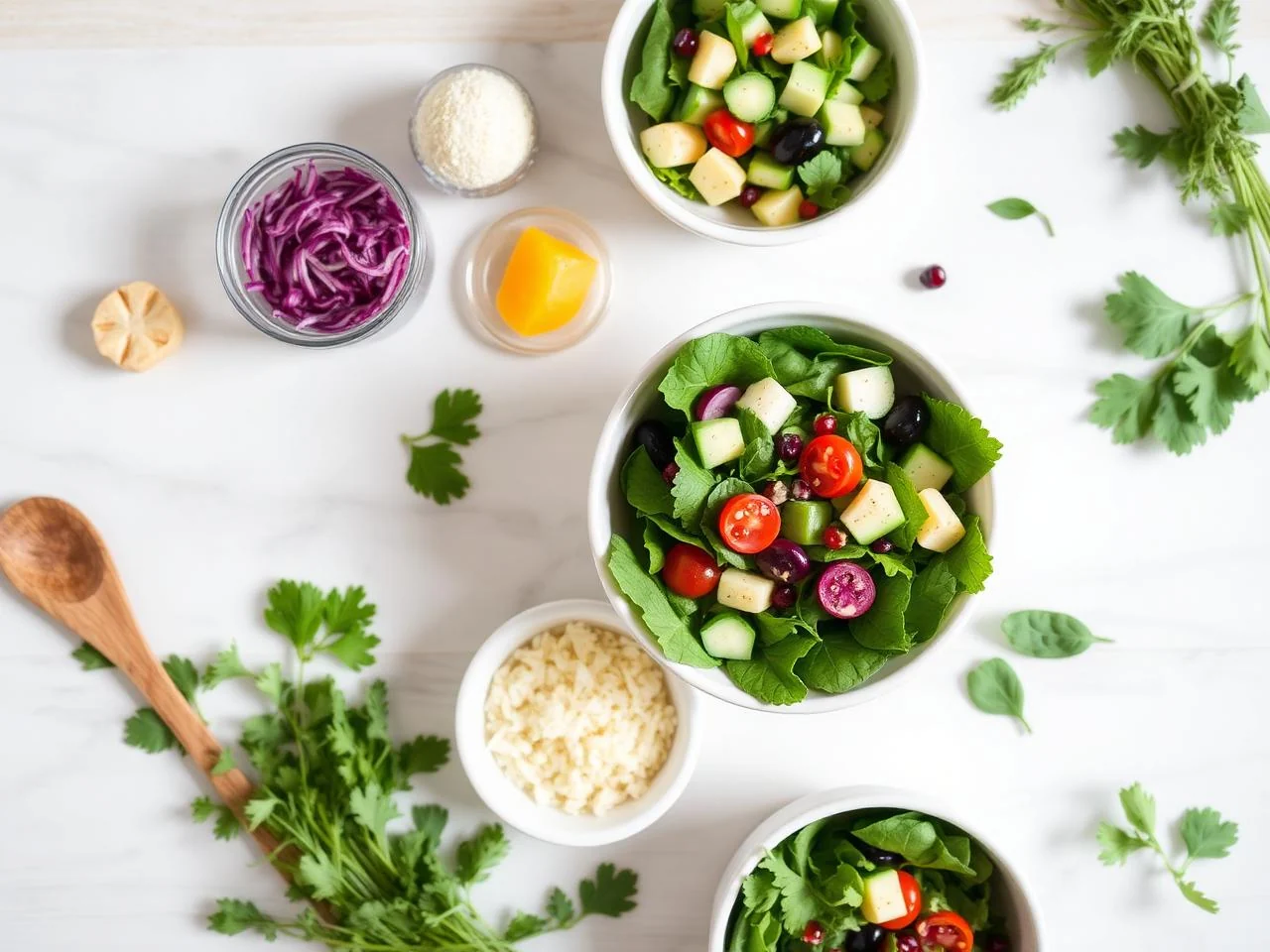 Ingredients for Frisee Salad
