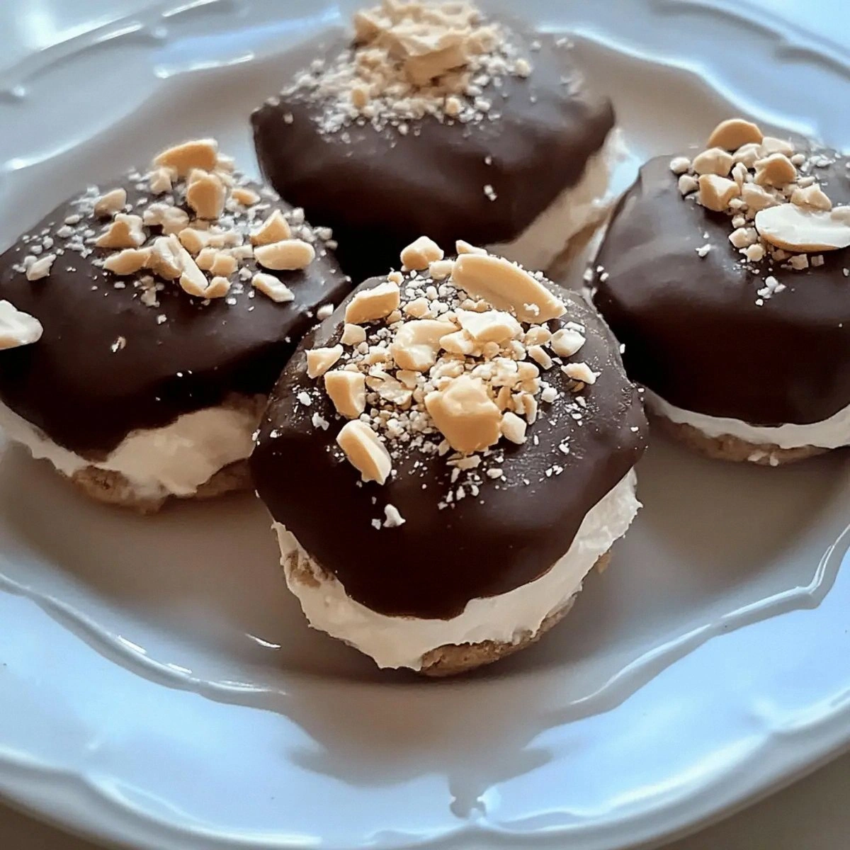 Frozen Greek Yogurt Peanut Butter Bites for Guilt-Free Snacking