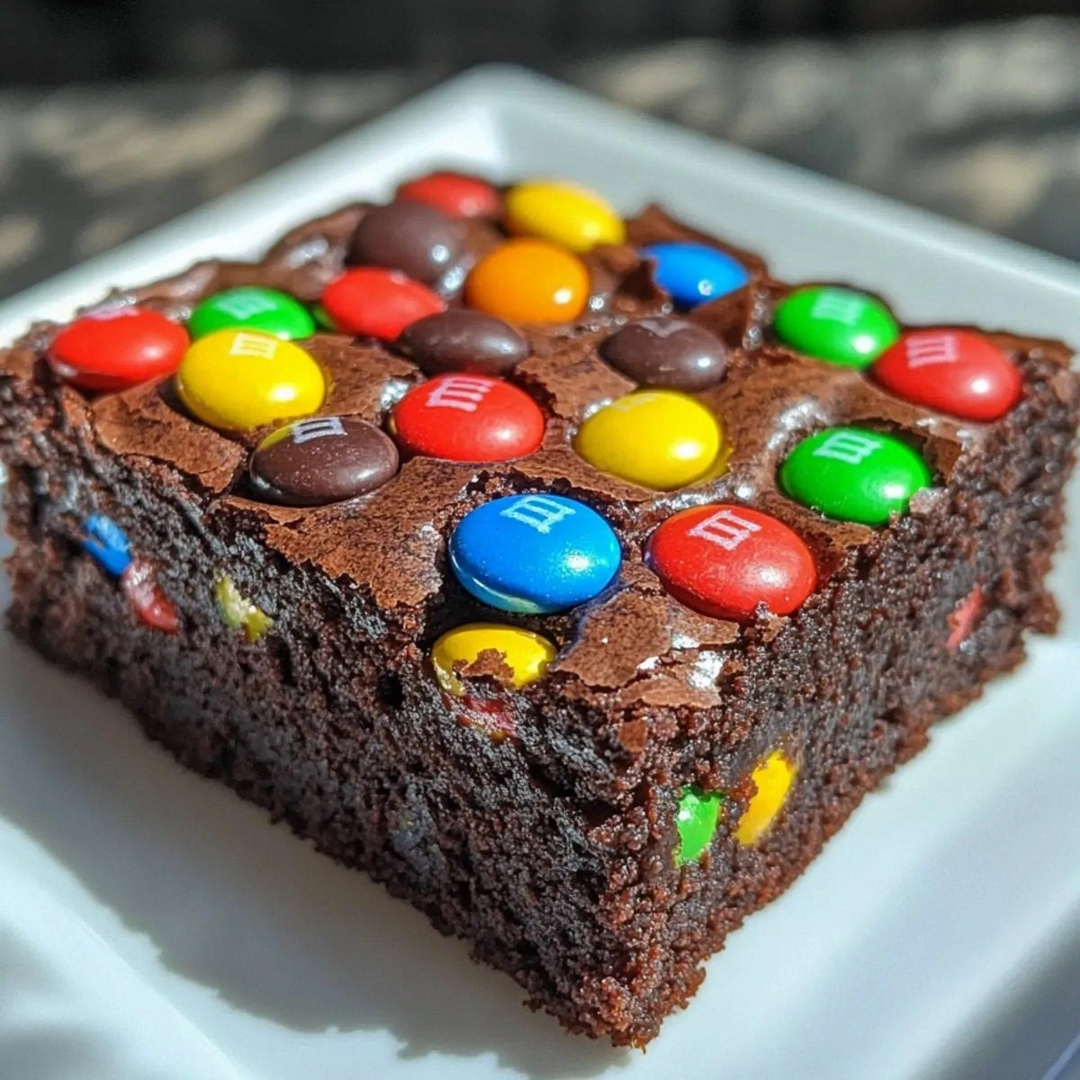 Fudgy M&M’s Brownies That Will Melt Your Heart