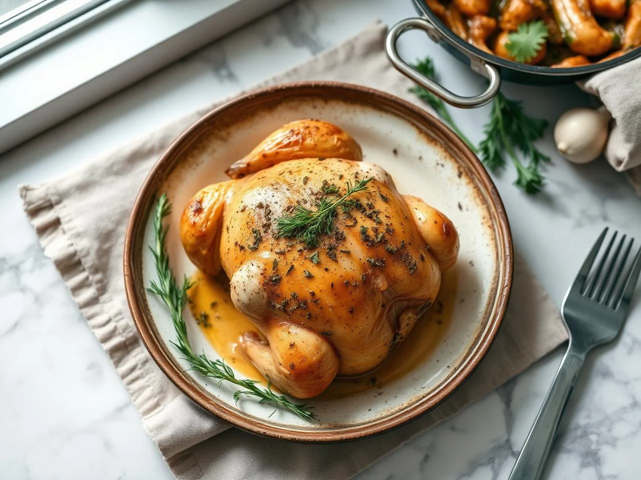 Garlic And Herb Roasted Chicken