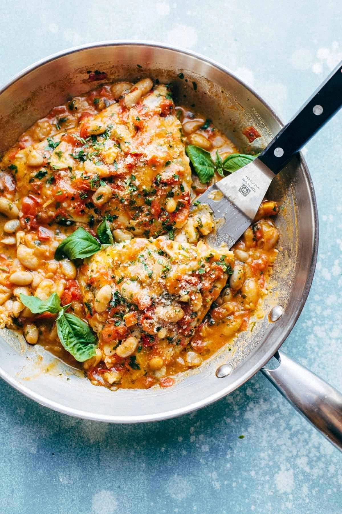 Garlic Basil Barramundi Skille