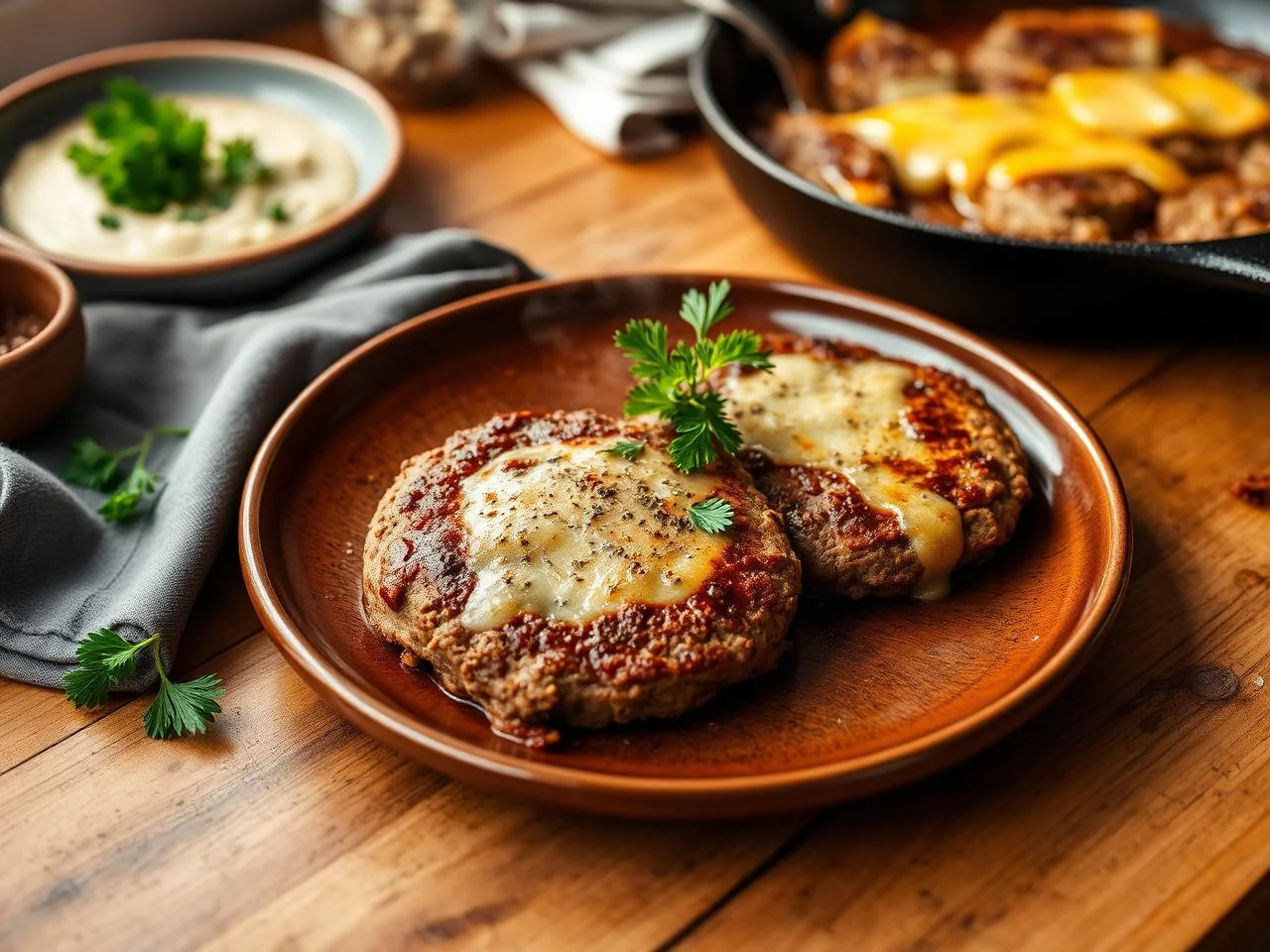 Garlic Beef Patties