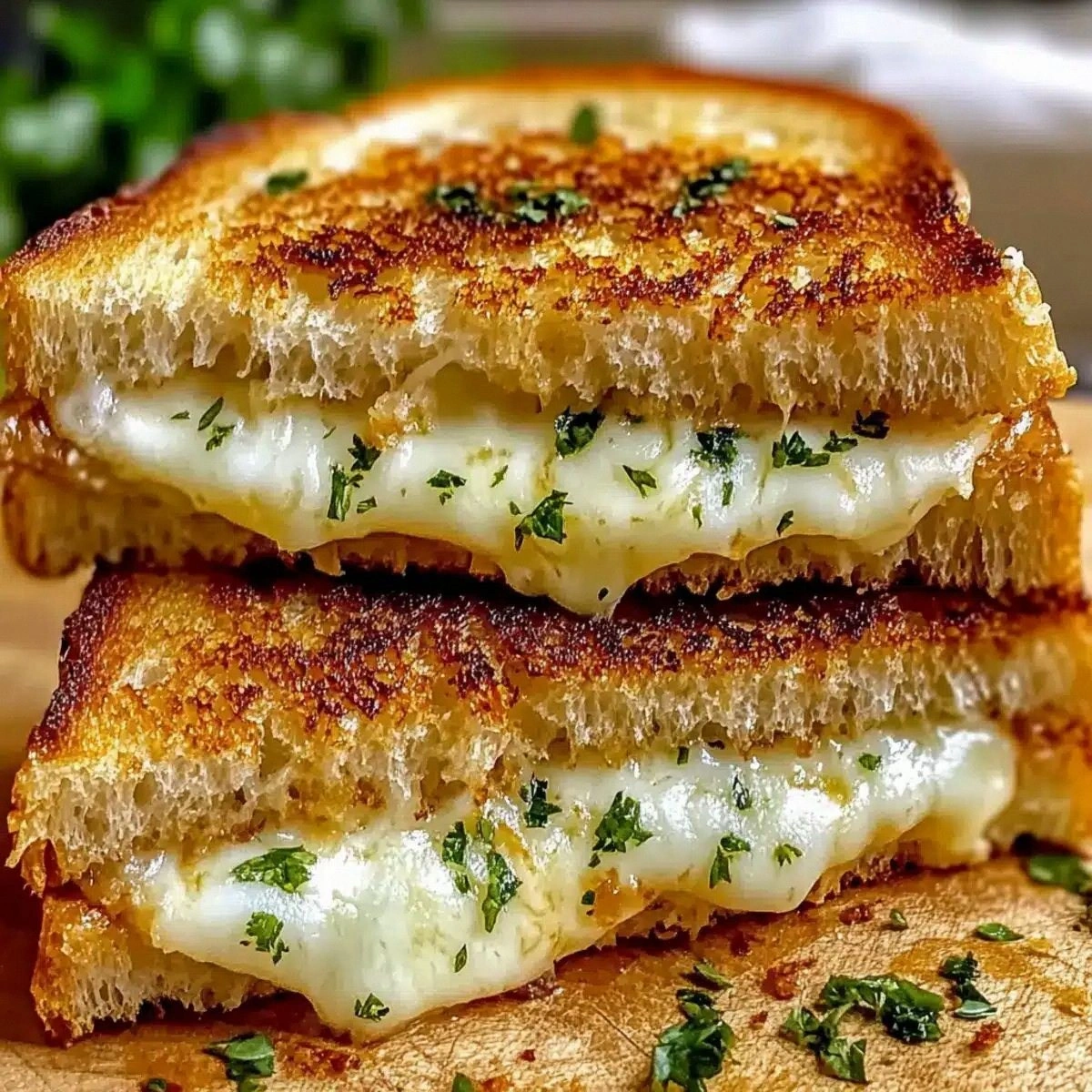 Garlic Bread Grilled Cheese: A Cheesy Dream Come True