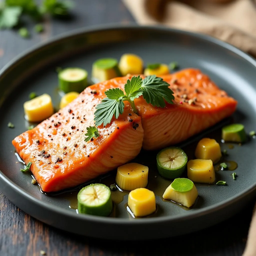 Garlic Butter Baked Salmon