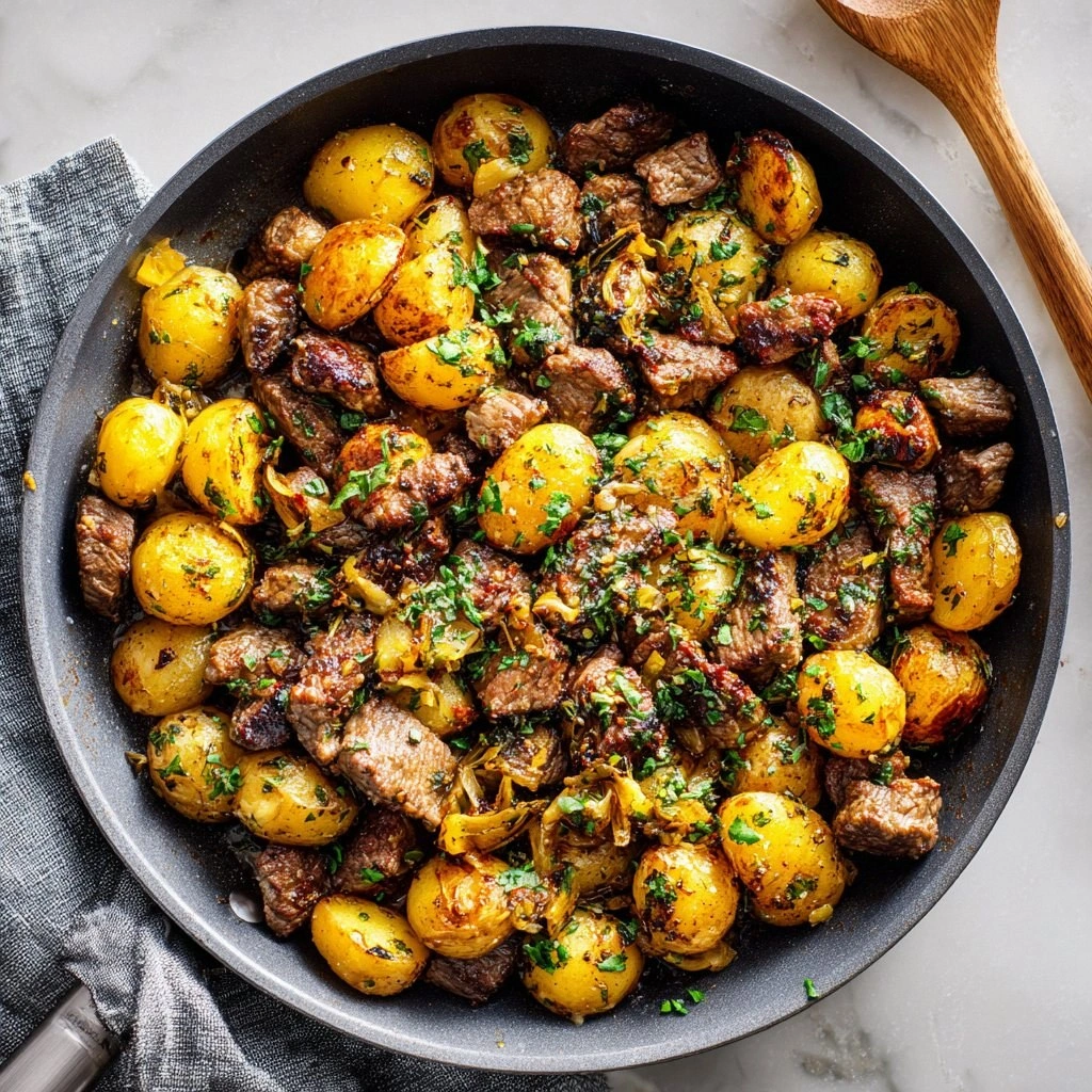 Garlic Butter Beef & Potato Sk