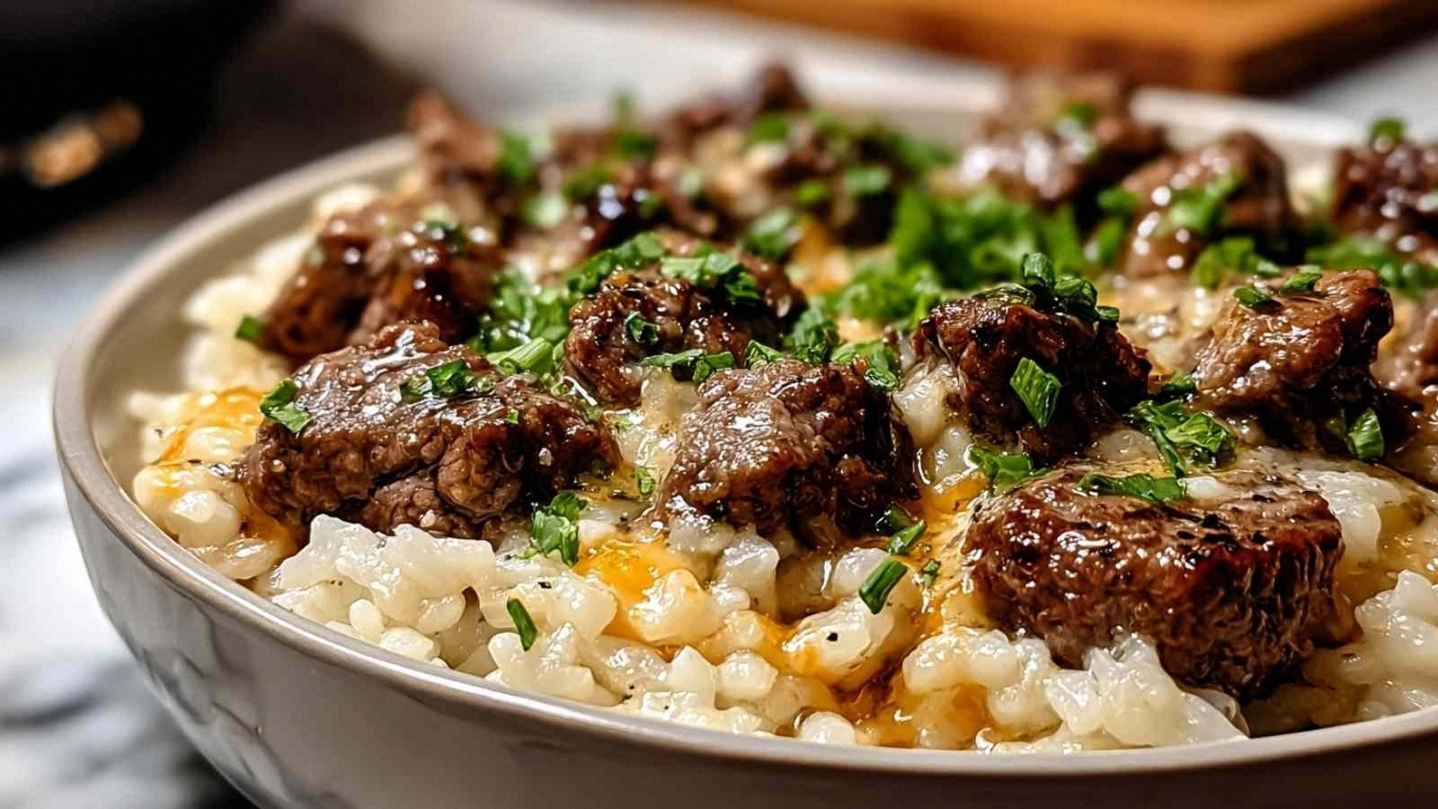 Garlic Butter Beef Rice