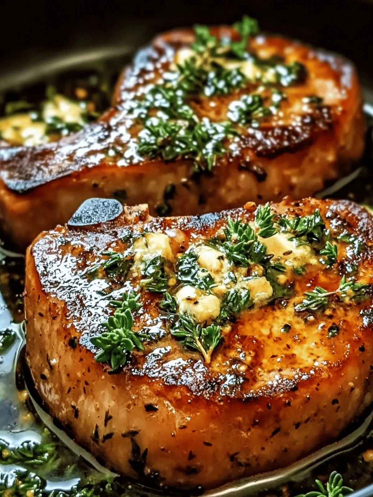 Garlic Butter Pan Seared Pork 