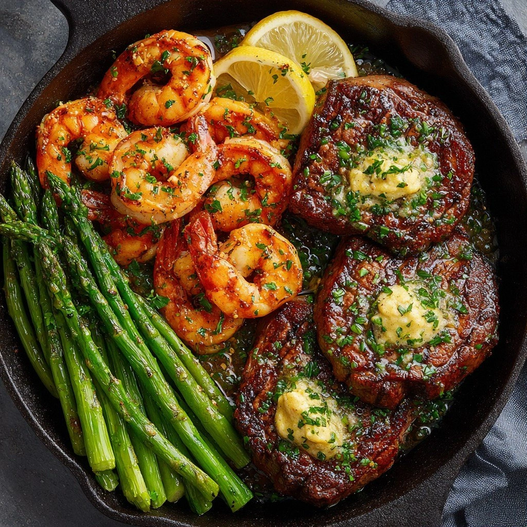 Garlic Butter Ribeye Steak and